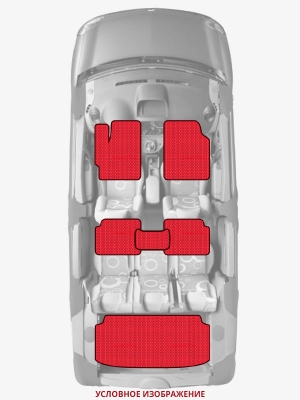 ЭВА коврики «Queen Lux» комплект для FIAT 124