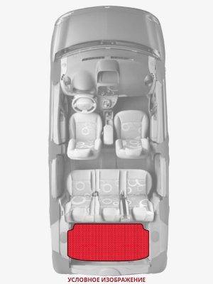 ЭВА коврики «Queen Lux» багажник для Daihatsu Move (L900, L910)